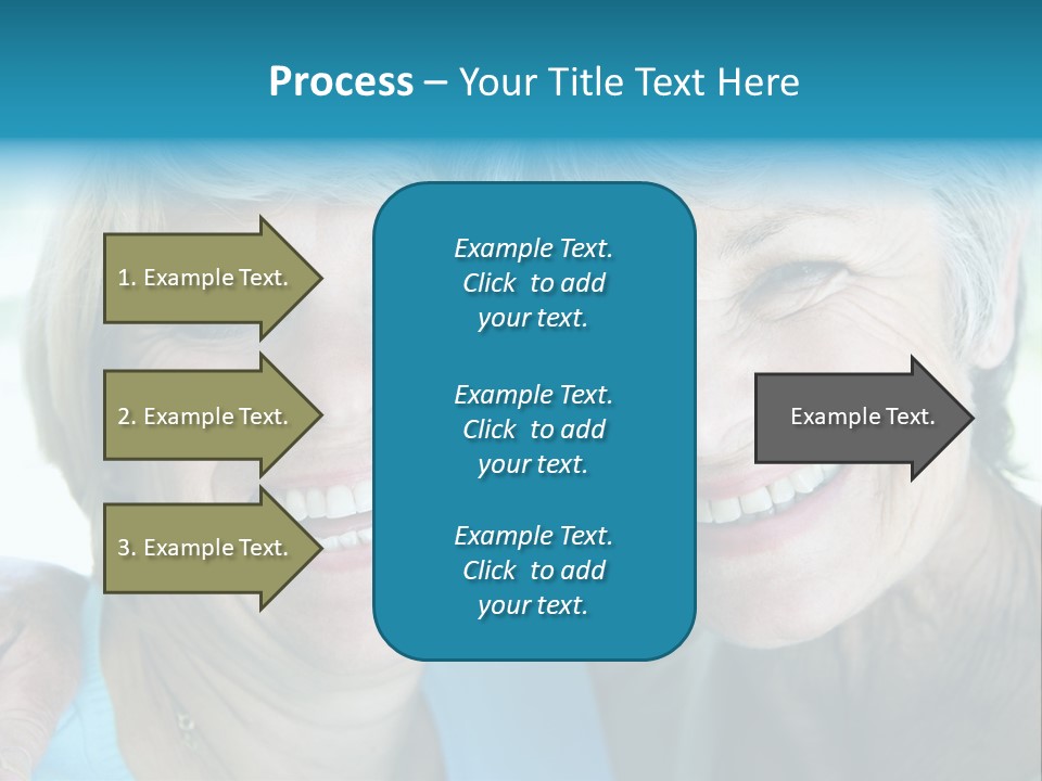 Two Women In Living Room Smiling PowerPoint Template
