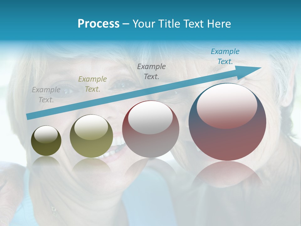 Two Women In Living Room Smiling PowerPoint Template