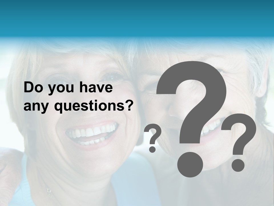 Two Women In Living Room Smiling PowerPoint Template