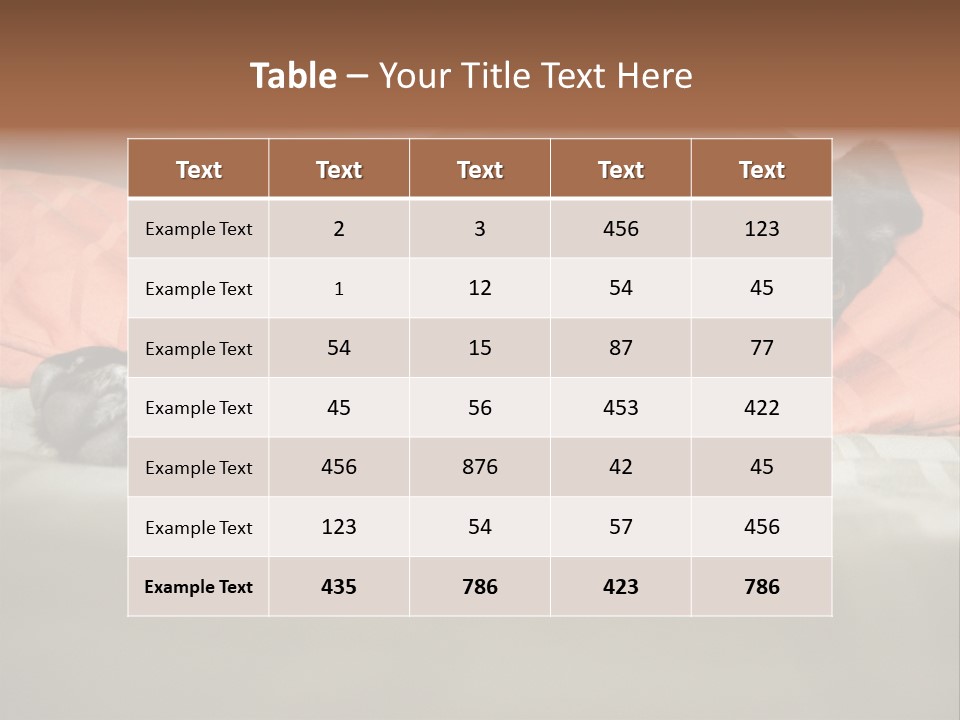 Cute Pitbull Pointer Mix Puppy Lounging PowerPoint Template