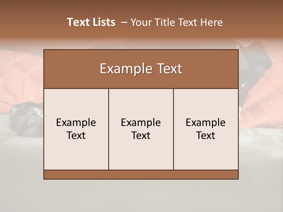 Cute Pitbull Pointer Mix Puppy Lounging PowerPoint Template