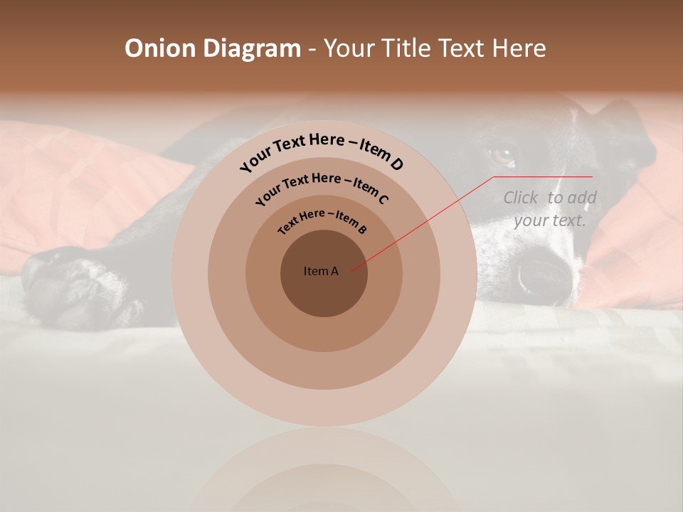 Cute Pitbull Pointer Mix Puppy Lounging PowerPoint Template