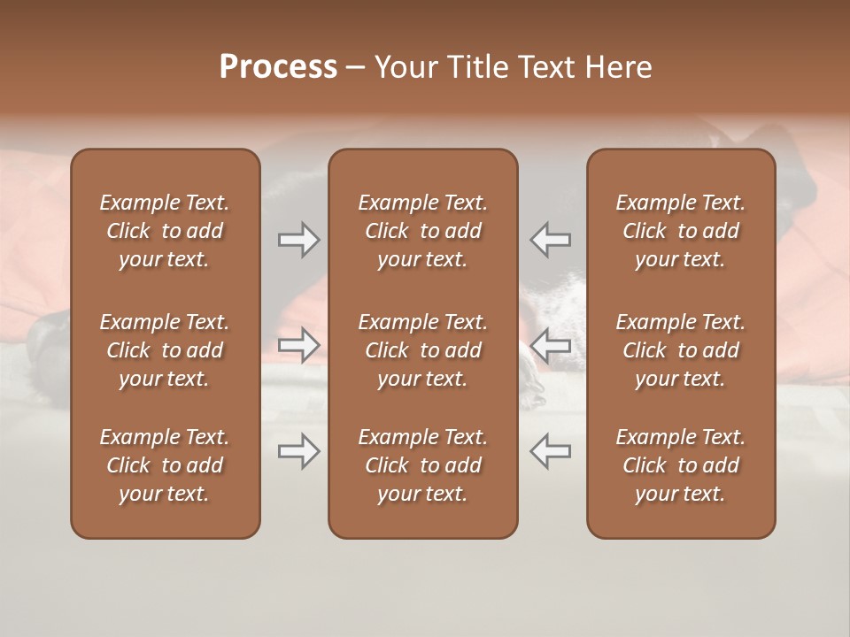 Cute Pitbull Pointer Mix Puppy Lounging PowerPoint Template