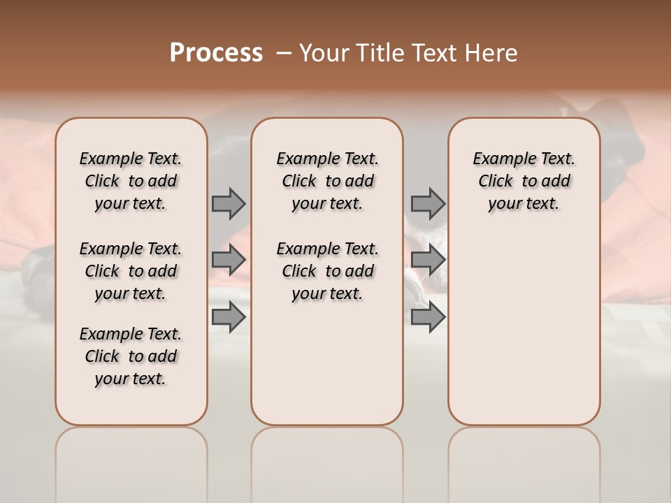 Cute Pitbull Pointer Mix Puppy Lounging PowerPoint Template