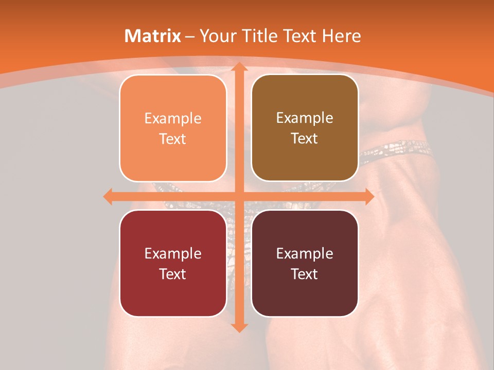 Bodybuilder Artistic Pose PowerPoint Template