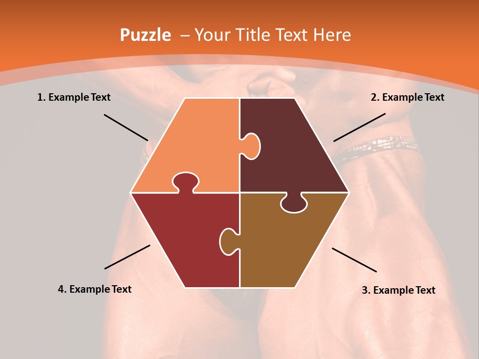 Bodybuilder Artistic Pose PowerPoint Template