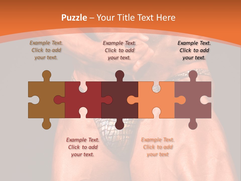 Bodybuilder Artistic Pose PowerPoint Template