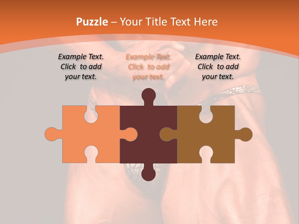 Bodybuilder Artistic Pose PowerPoint Template