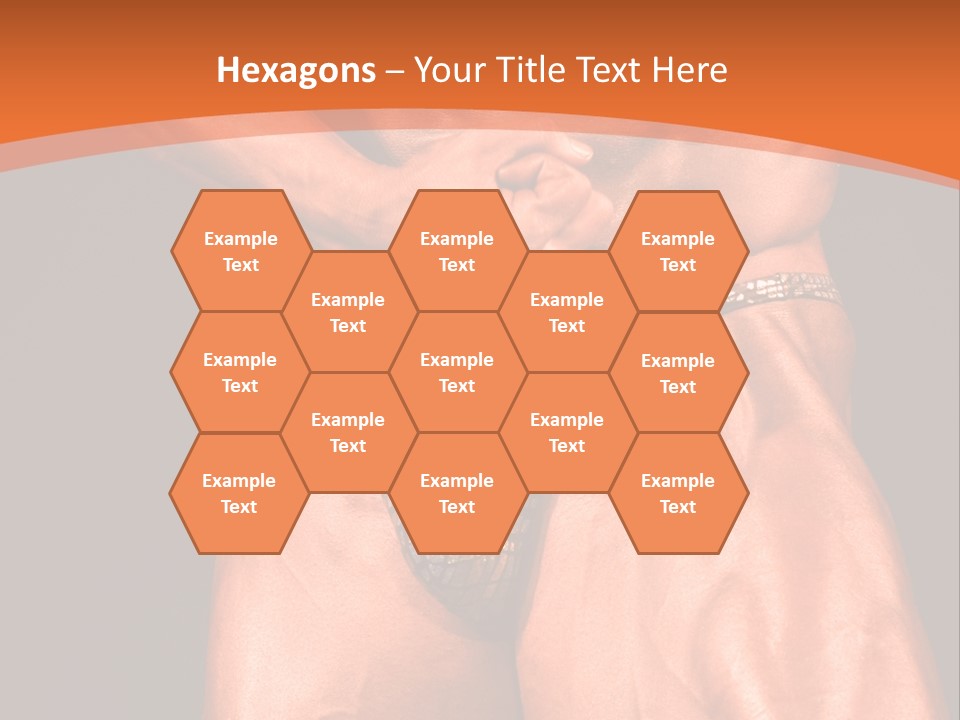 Bodybuilder Artistic Pose PowerPoint Template