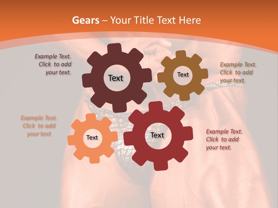 Bodybuilder Artistic Pose PowerPoint Template