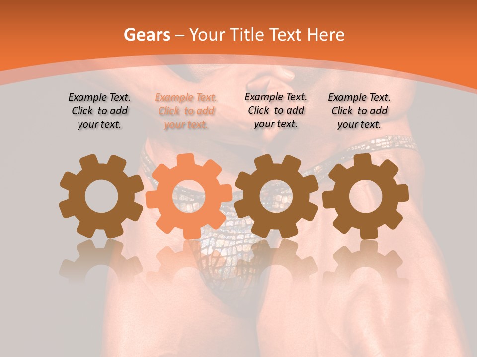 Bodybuilder Artistic Pose PowerPoint Template