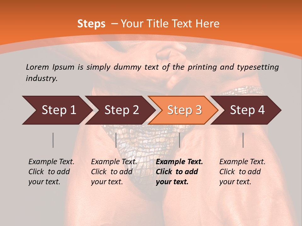 Bodybuilder Artistic Pose PowerPoint Template