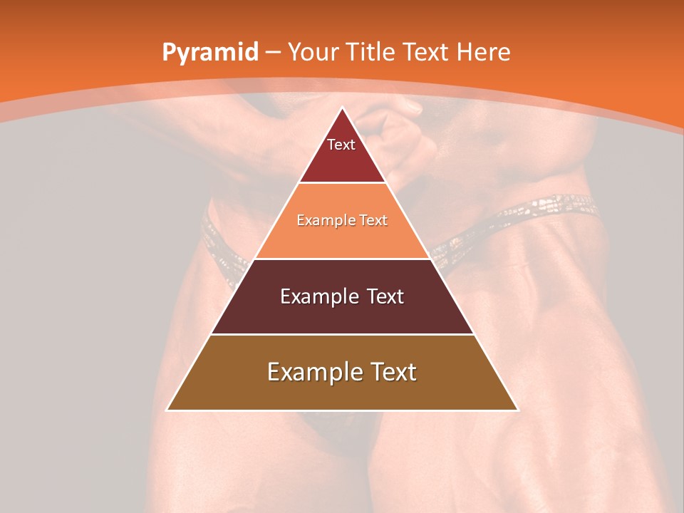 Bodybuilder Artistic Pose PowerPoint Template