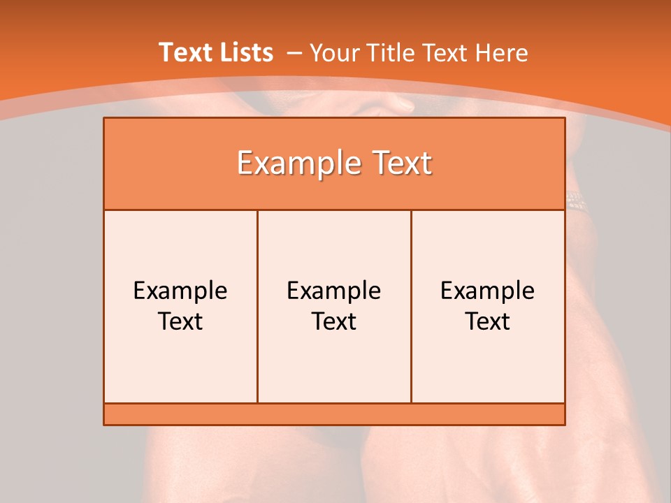 Bodybuilder Artistic Pose PowerPoint Template