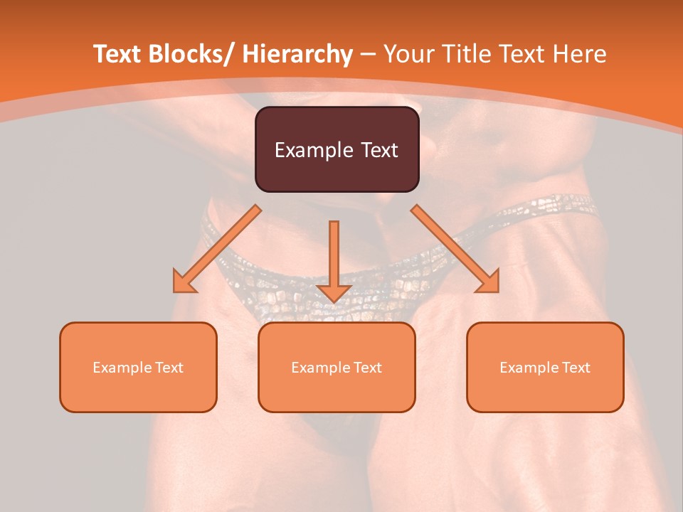 Bodybuilder Artistic Pose PowerPoint Template