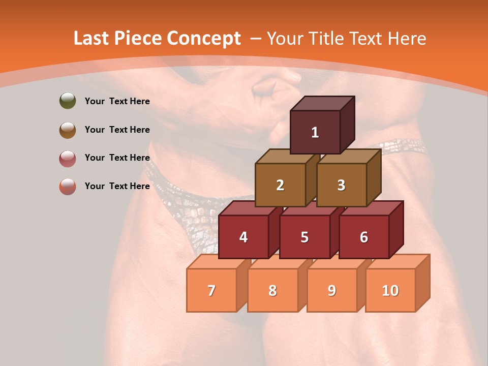 Bodybuilder Artistic Pose PowerPoint Template