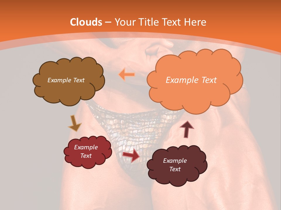 Bodybuilder Artistic Pose PowerPoint Template
