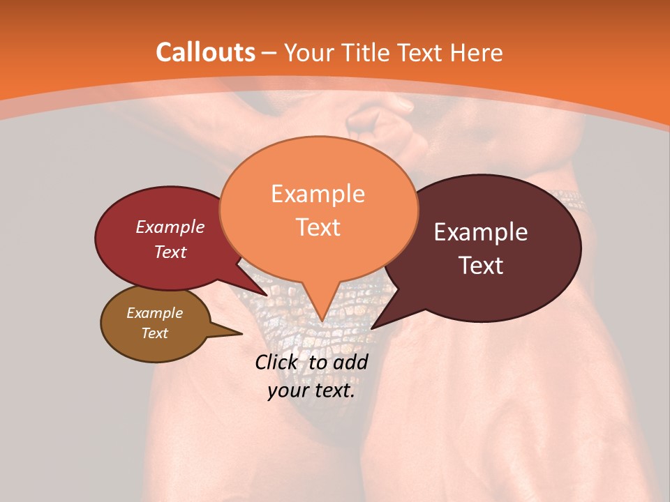 Bodybuilder Artistic Pose PowerPoint Template