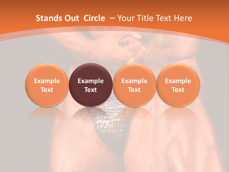 Bodybuilder Artistic Pose PowerPoint Template