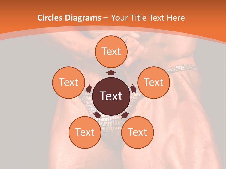 Bodybuilder Artistic Pose PowerPoint Template