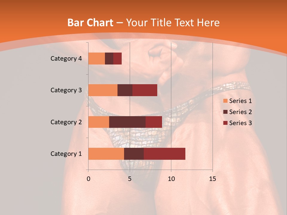 Bodybuilder Artistic Pose PowerPoint Template