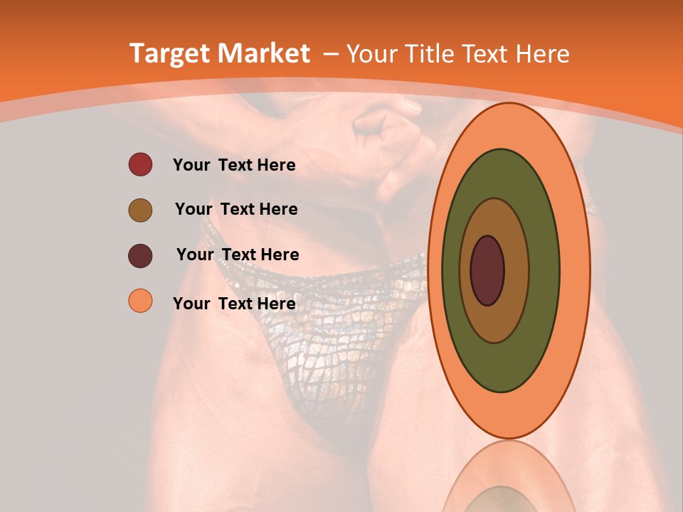 Bodybuilder Artistic Pose PowerPoint Template