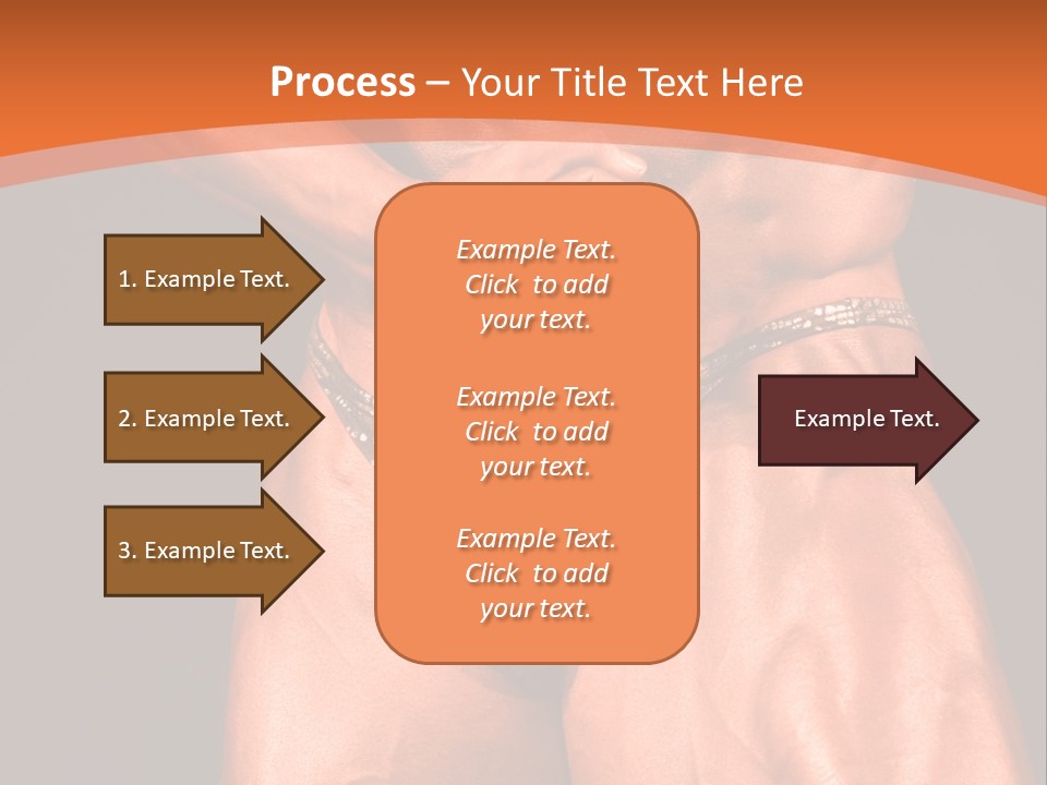 Bodybuilder Artistic Pose PowerPoint Template