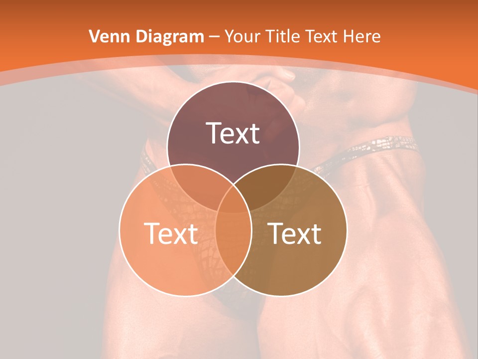 Bodybuilder Artistic Pose PowerPoint Template