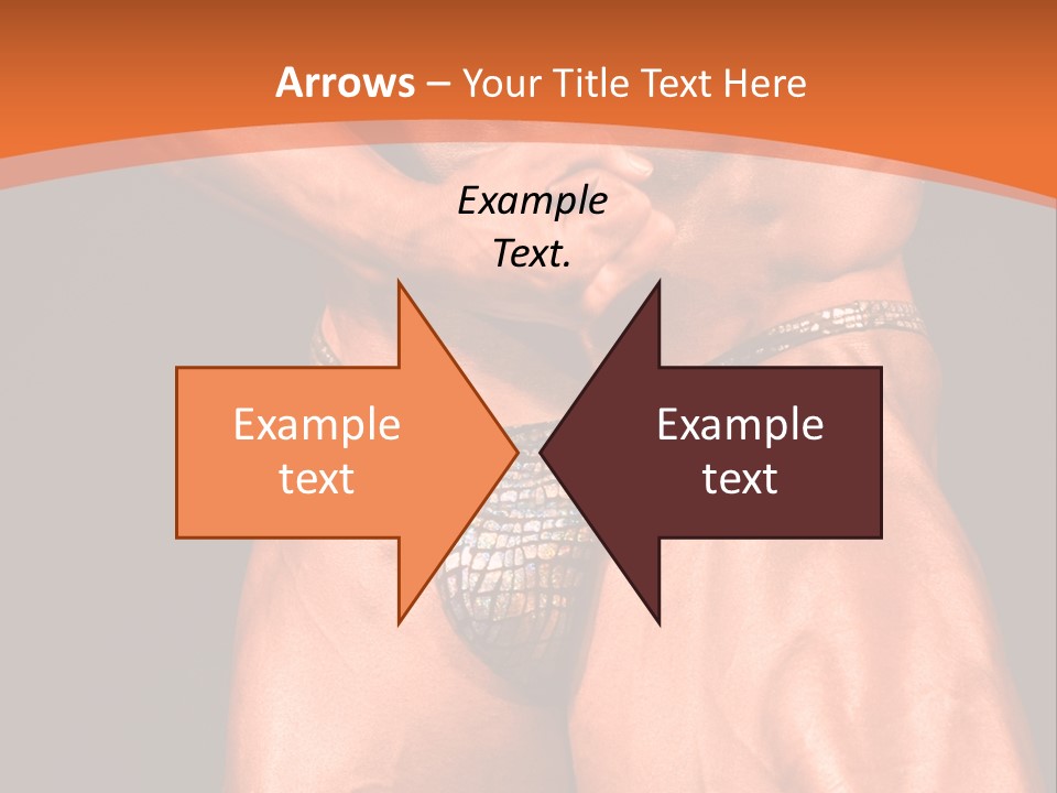 Bodybuilder Artistic Pose PowerPoint Template