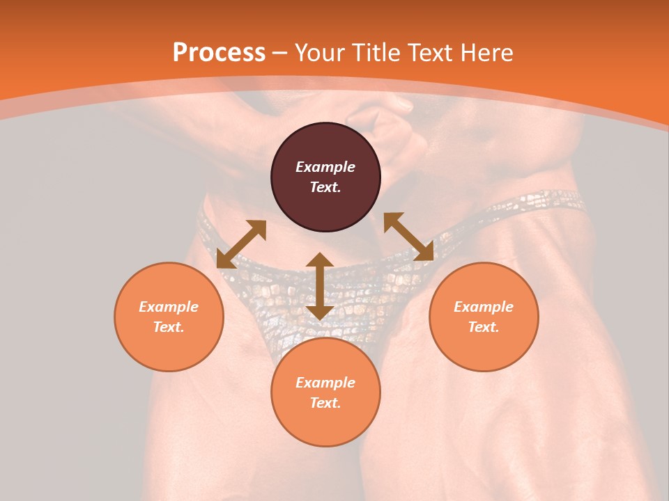 Bodybuilder Artistic Pose PowerPoint Template