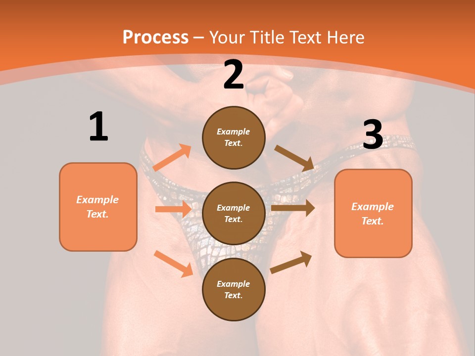 Bodybuilder Artistic Pose PowerPoint Template