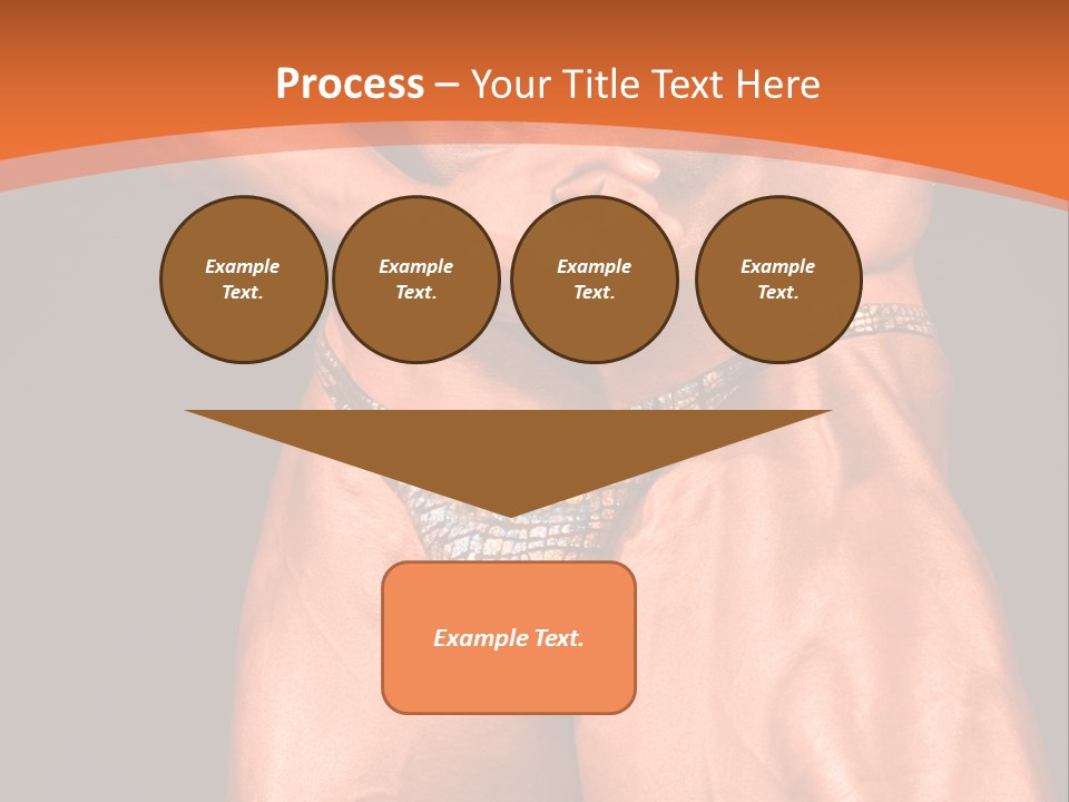 Bodybuilder Artistic Pose PowerPoint Template