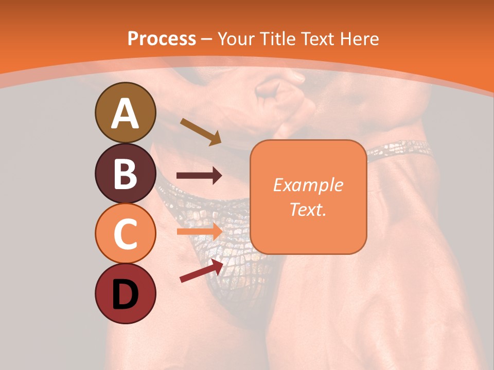 Bodybuilder Artistic Pose PowerPoint Template