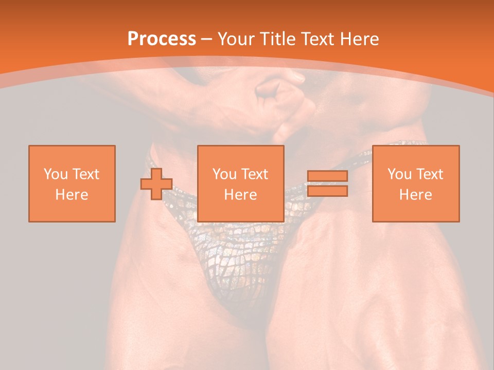 Bodybuilder Artistic Pose PowerPoint Template