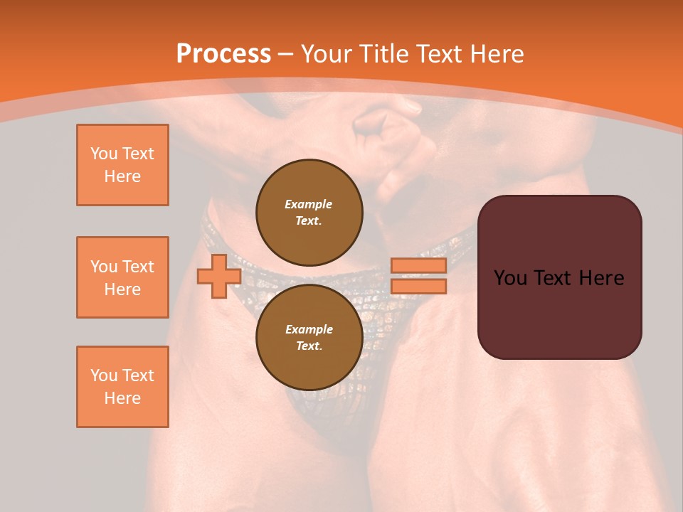 Bodybuilder Artistic Pose PowerPoint Template