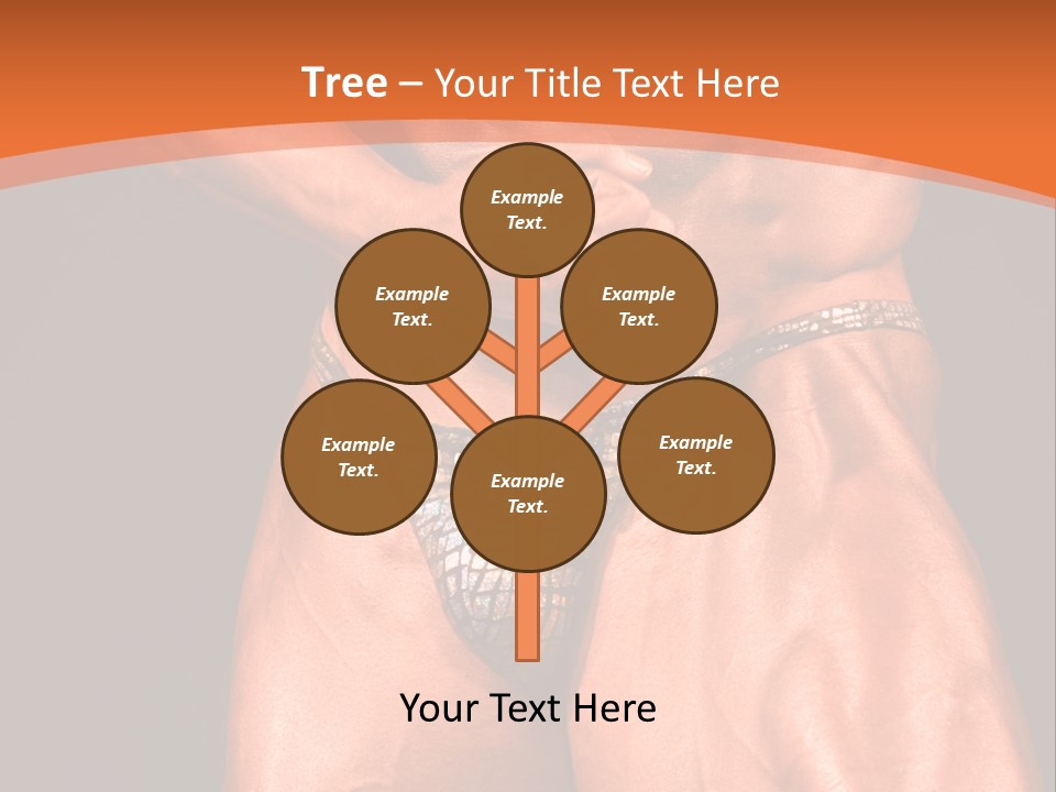 Bodybuilder Artistic Pose PowerPoint Template