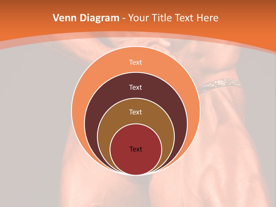 Bodybuilder Artistic Pose PowerPoint Template