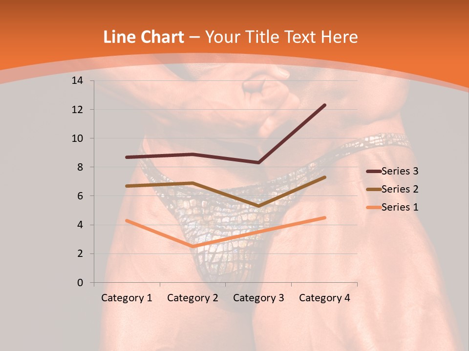 Bodybuilder Artistic Pose PowerPoint Template