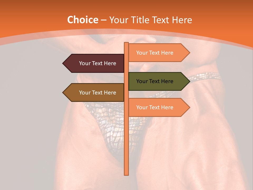 Bodybuilder Artistic Pose PowerPoint Template