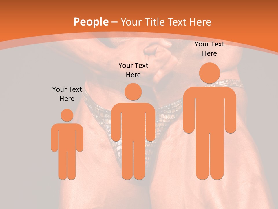 Bodybuilder Artistic Pose PowerPoint Template