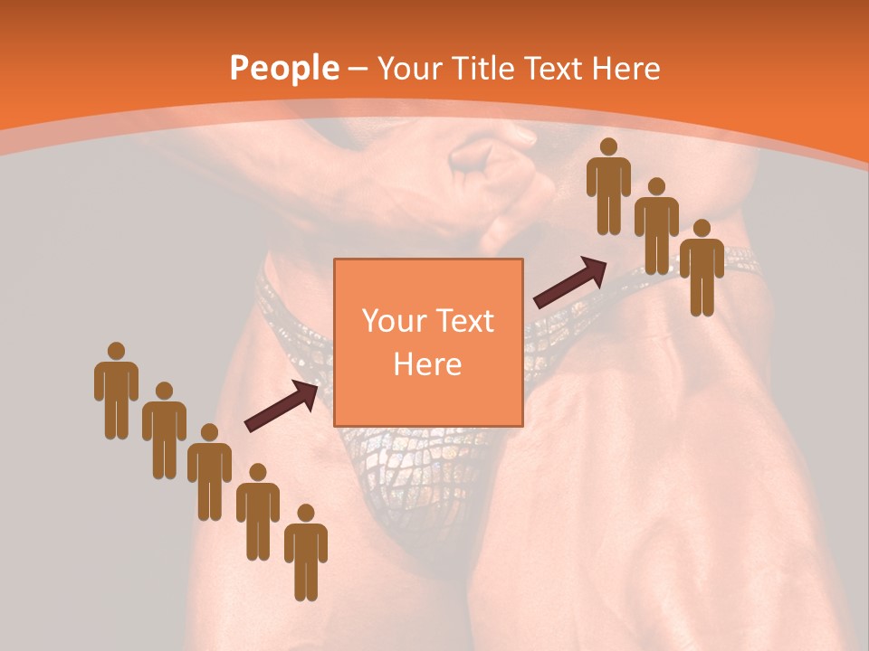 Bodybuilder Artistic Pose PowerPoint Template