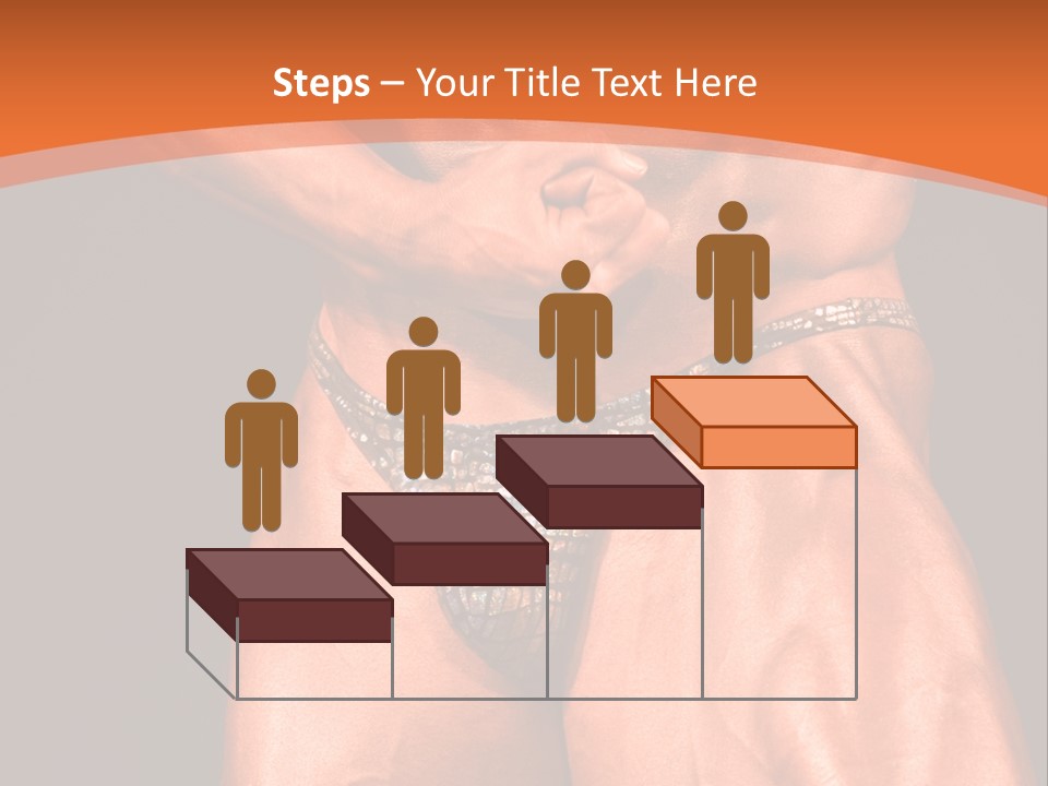 Bodybuilder Artistic Pose PowerPoint Template