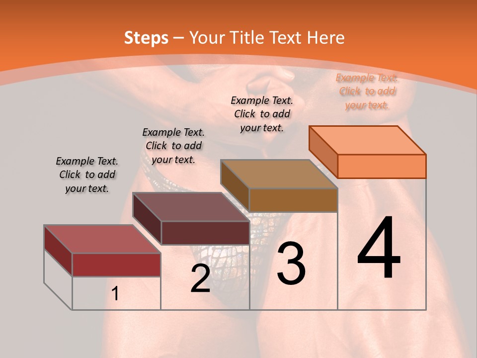 Bodybuilder Artistic Pose PowerPoint Template