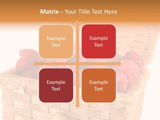 The Bast-Basket With A Raspberry Is Photographed On A White Background PowerPoint Template