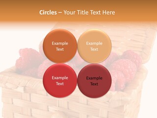The Bast-Basket With A Raspberry Is Photographed On A White Background PowerPoint Template