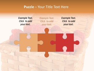 The Bast-Basket With A Raspberry Is Photographed On A White Background PowerPoint Template