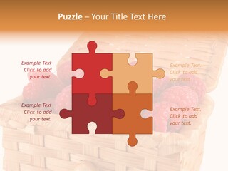 The Bast-Basket With A Raspberry Is Photographed On A White Background PowerPoint Template