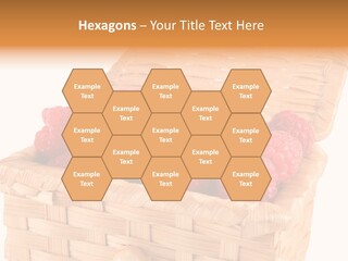 The Bast-Basket With A Raspberry Is Photographed On A White Background PowerPoint Template