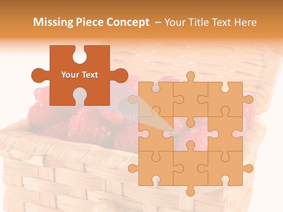 The Bast-Basket With A Raspberry Is Photographed On A White Background PowerPoint Template