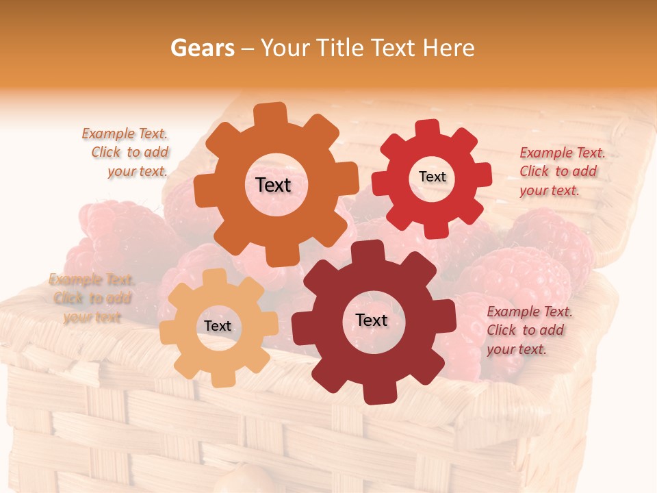 The Bast-Basket With A Raspberry Is Photographed On A White Background PowerPoint Template